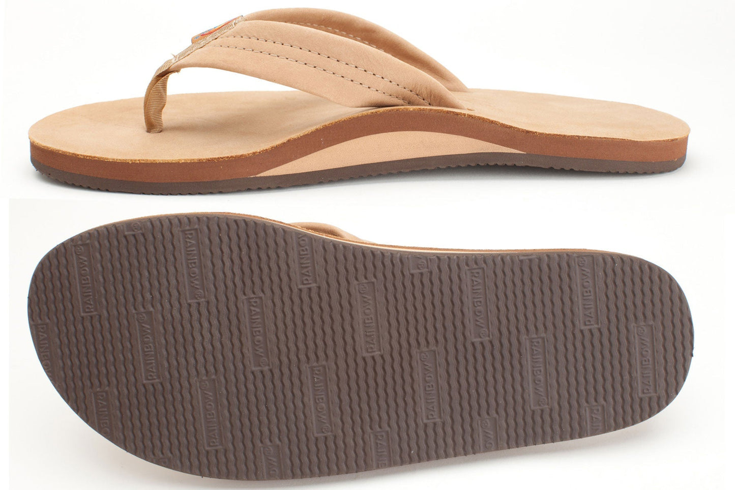 FADED | Rainbow Mens | Single Layer | Premier Leather Sandal (Sierra Brown)
