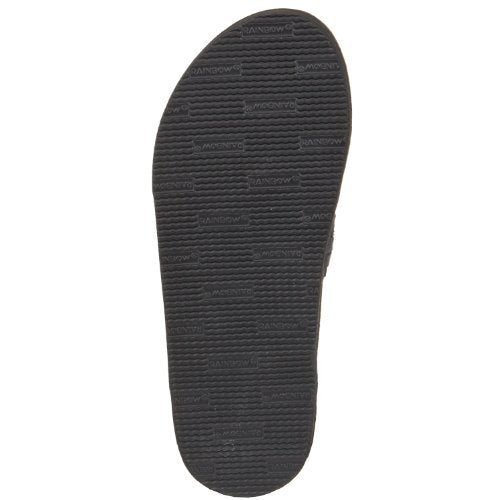 FADED | Rainbow Mens | 'The Bentley' | Classic Leather Sandal (Black)