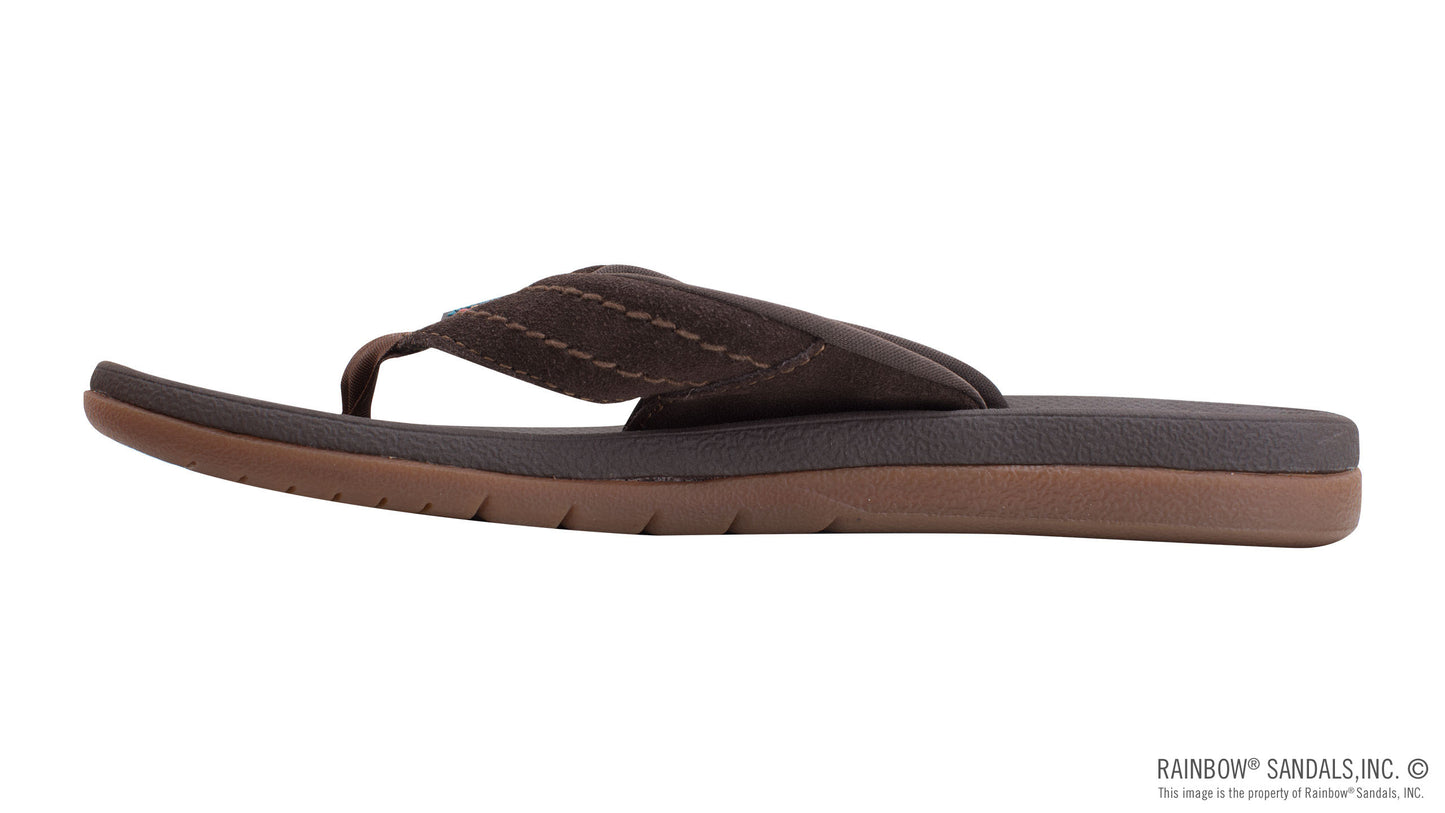 Rainbow Mens | East Cape | Moulded Rubber Sandal (Brown)