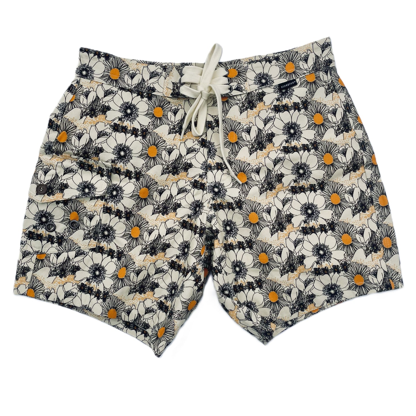 Canvas Boardshorts | Cream Floral