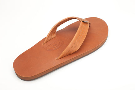 Rainbow Mens | Single Layer | Classic Leather Sandal (Tan)
