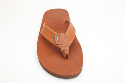 Rainbow Mens | Single Layer | Classic Leather Sandal (Tan)