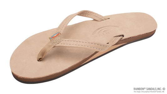 Rainbow Ladies | Thin Strap Single Arch | Premier Leather Sandal (Sierra Brown)