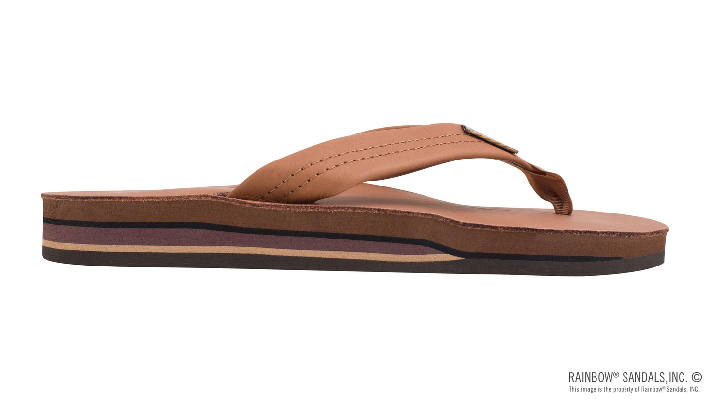 Rainbow Ladies | Double Layer | Classic Leather Sandal (Tan)