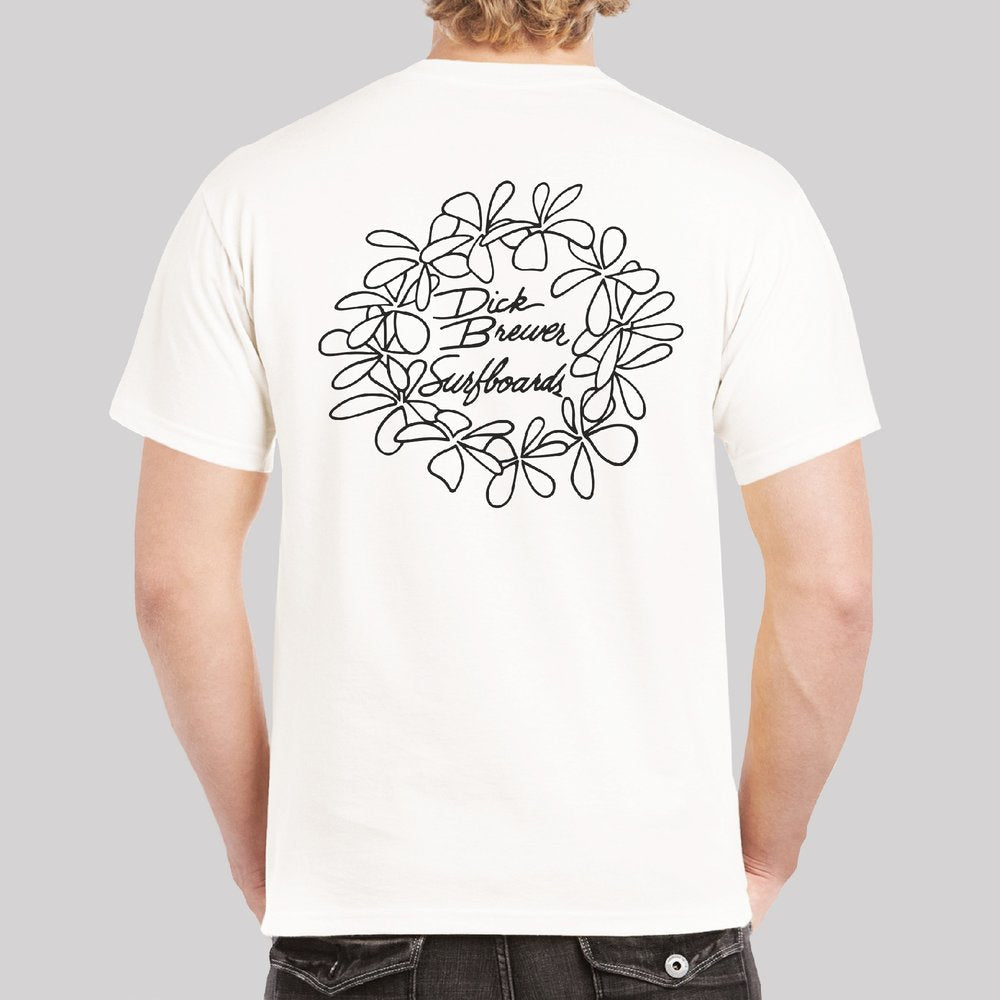 Simple Lei | Ecru with outline logo.