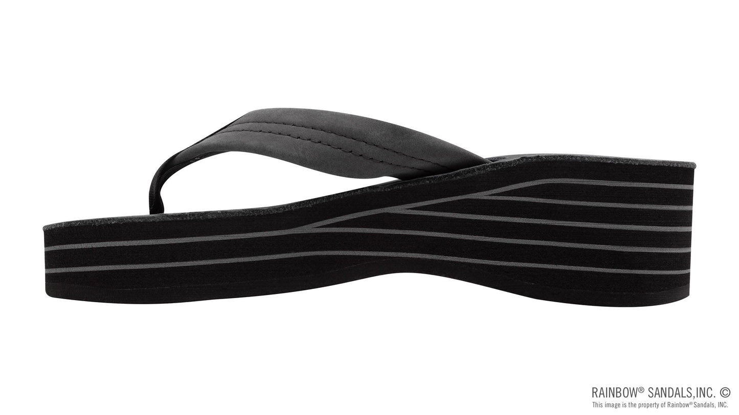 Rainbow Ladies | Six Layer Wedge Leather (Black)