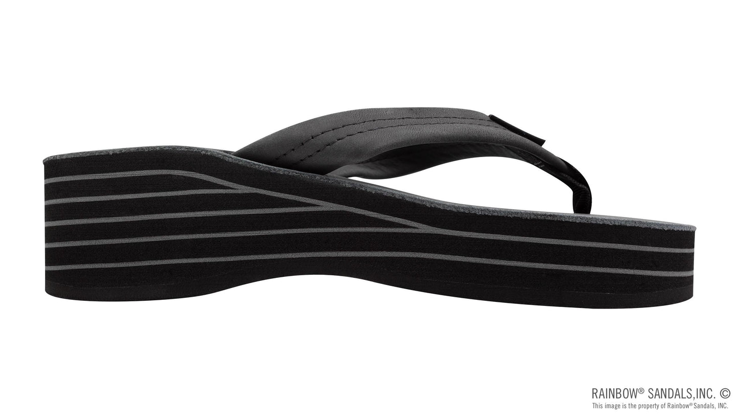Rainbow Ladies | Six Layer Wedge Leather (Black)