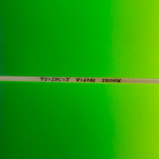 Stewart Redline 9'0 x 23.5 x 3 | V.67.80 | Polyester Blue/Green/Yellow Fade
