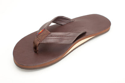 FADED | Rainbow Mens | Single Layer | Classic Leather Sandal (Mocha)