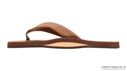 Rainbow Mens | Single Layer | Premier Leather Sandal (Redwood)