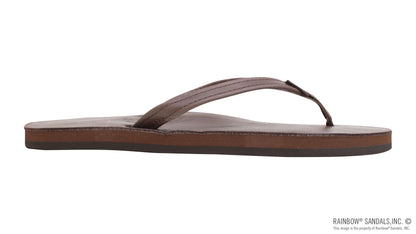 Rainbow Ladies | Thin Strap Single Layer | Premier Leather Sandal (Mocha)