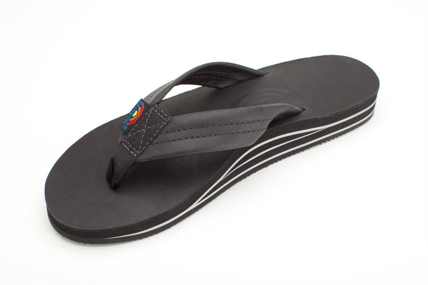 FADED | Rainbow Ladies | Double Layer | Classic Leather Sandal (Black)