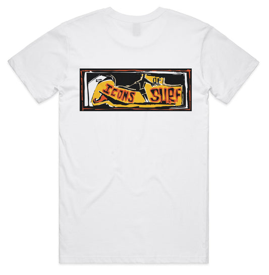 Icons T-Shirt | Bent Icon | White | New