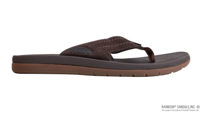 Rainbow Mens | East Cape | Moulded Rubber Sandal (Brown)
