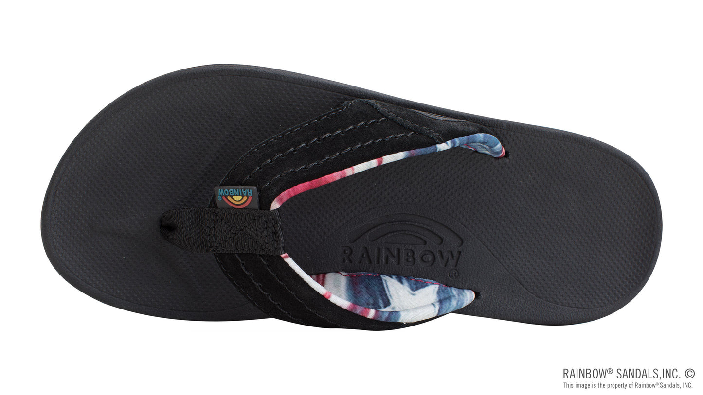 Rainbow Mens | East Cape | Moulded Rubber Sandal (Black & Rainbow)