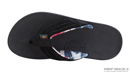 Rainbow Mens | East Cape | Moulded Rubber Sandal (Black & Rainbow)
