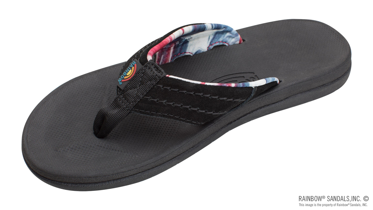 Rainbow Mens | East Cape | Moulded Rubber Sandal (Black & Rainbow)