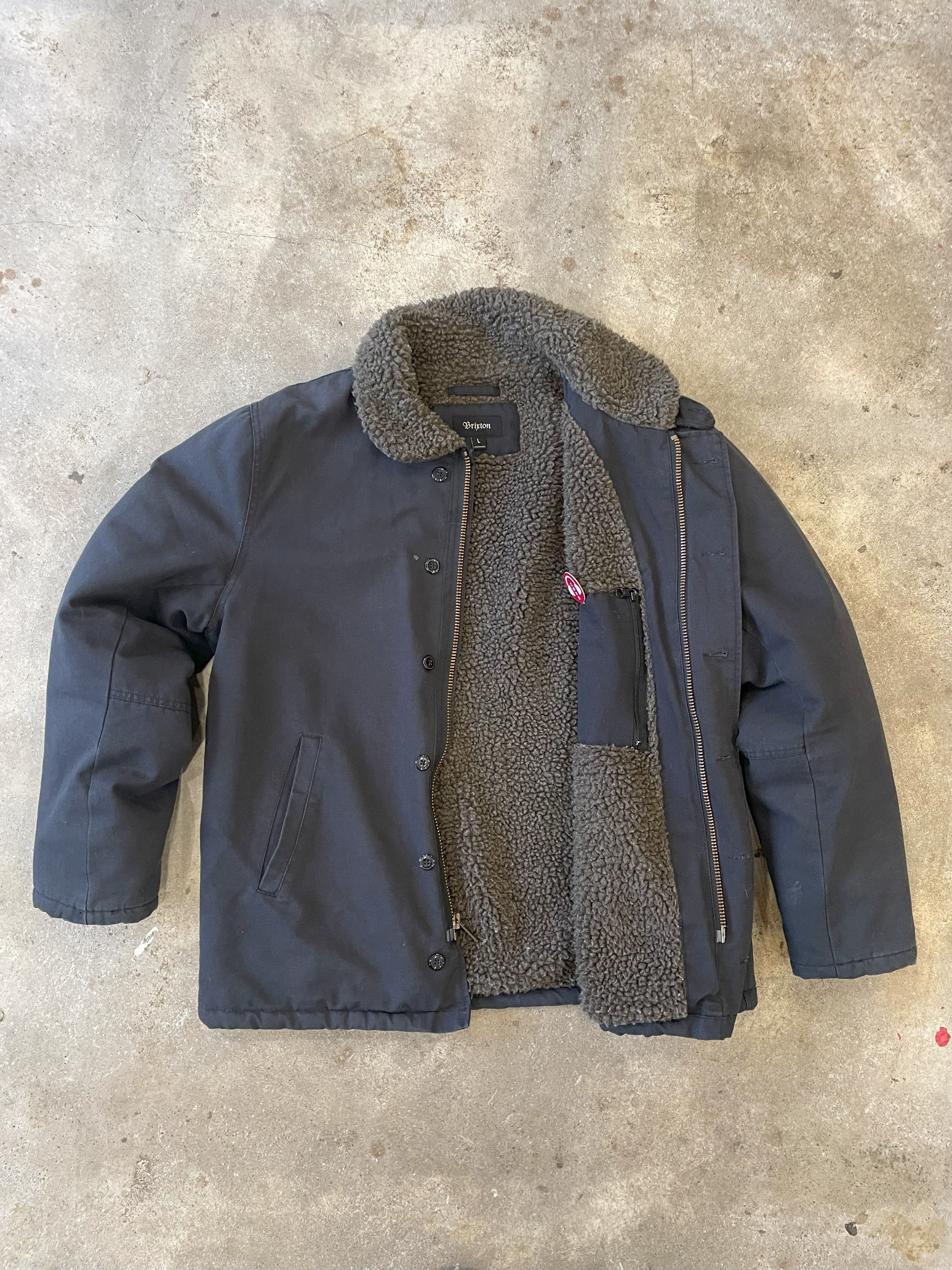 Brixton sherpa jacket store