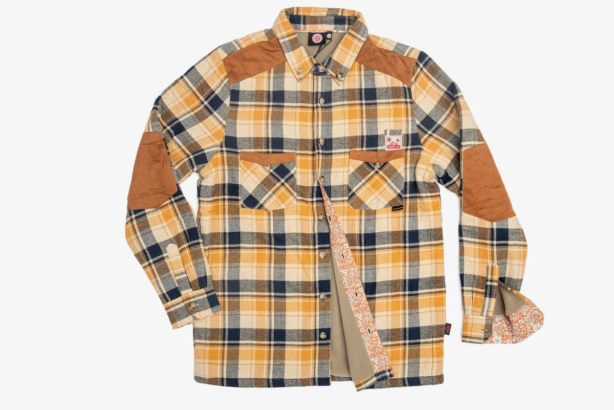 Flannel Shirt | Yellow | Fleece Lined