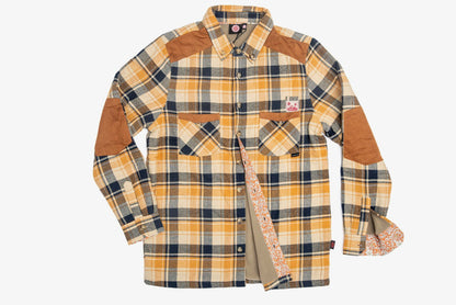 Flannel Shirt | Yellow | Fleece Lined
