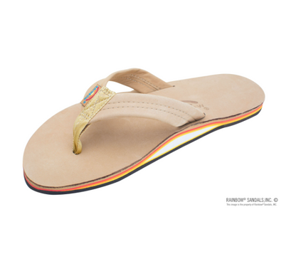 Rainbow Mens | Single Layer | Premier Leather Sandal (Sierra Brown Sunsets)
