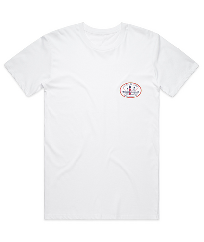 Icons T-Shirt | Mid-century Oval | White | New