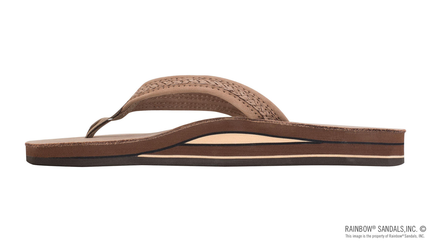 Rainbow Ladies | Willow Double Arch | Premier Leather Sandal (Dark Brown)