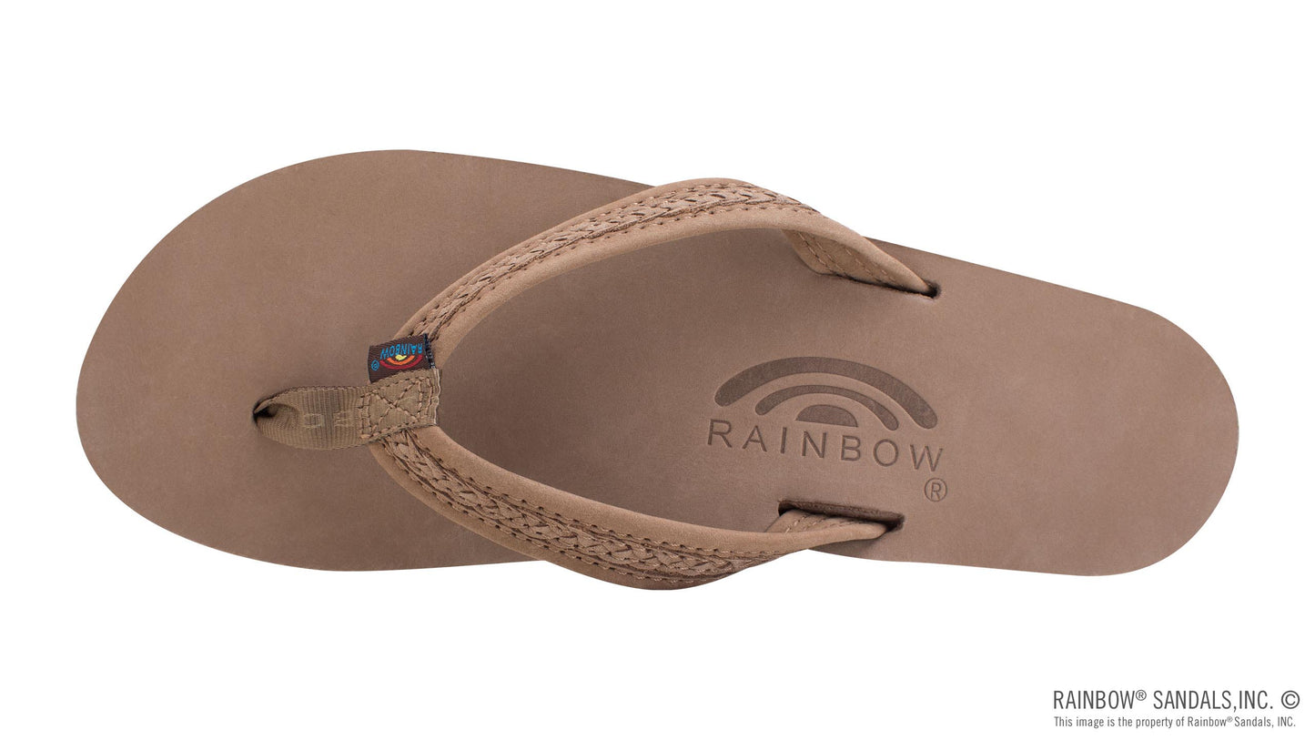 Rainbow Ladies | Willow Double Arch | Premier Leather Sandal (Dark Brown)