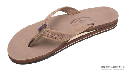 Rainbow Ladies | Willow Double Arch | Premier Leather Sandal (Dark Brown)