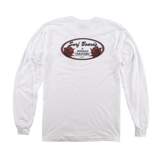 DT Oval Logo Long Sleeve T-Shirt | White