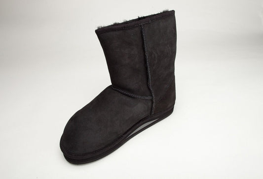 Ladies Black Sheepskin Baja Boot