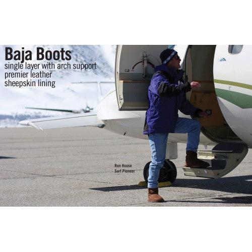 Mens Black sheepskin Baja Boot