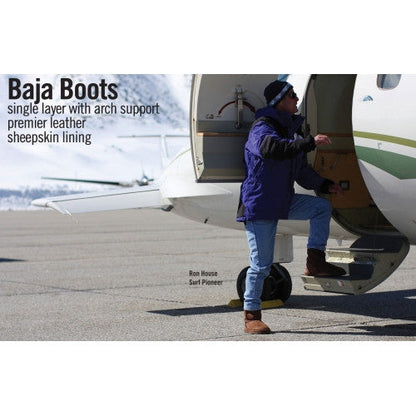 Mens Black sheepskin Baja Boot