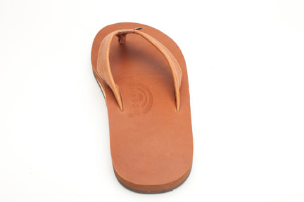 Rainbow Mens | Single Layer | Classic Leather Sandal (Tan)