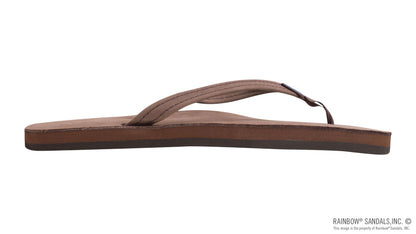 Rainbow Ladies | Thin Strap Single Arch | Premier Leather Sandal (Expresso)