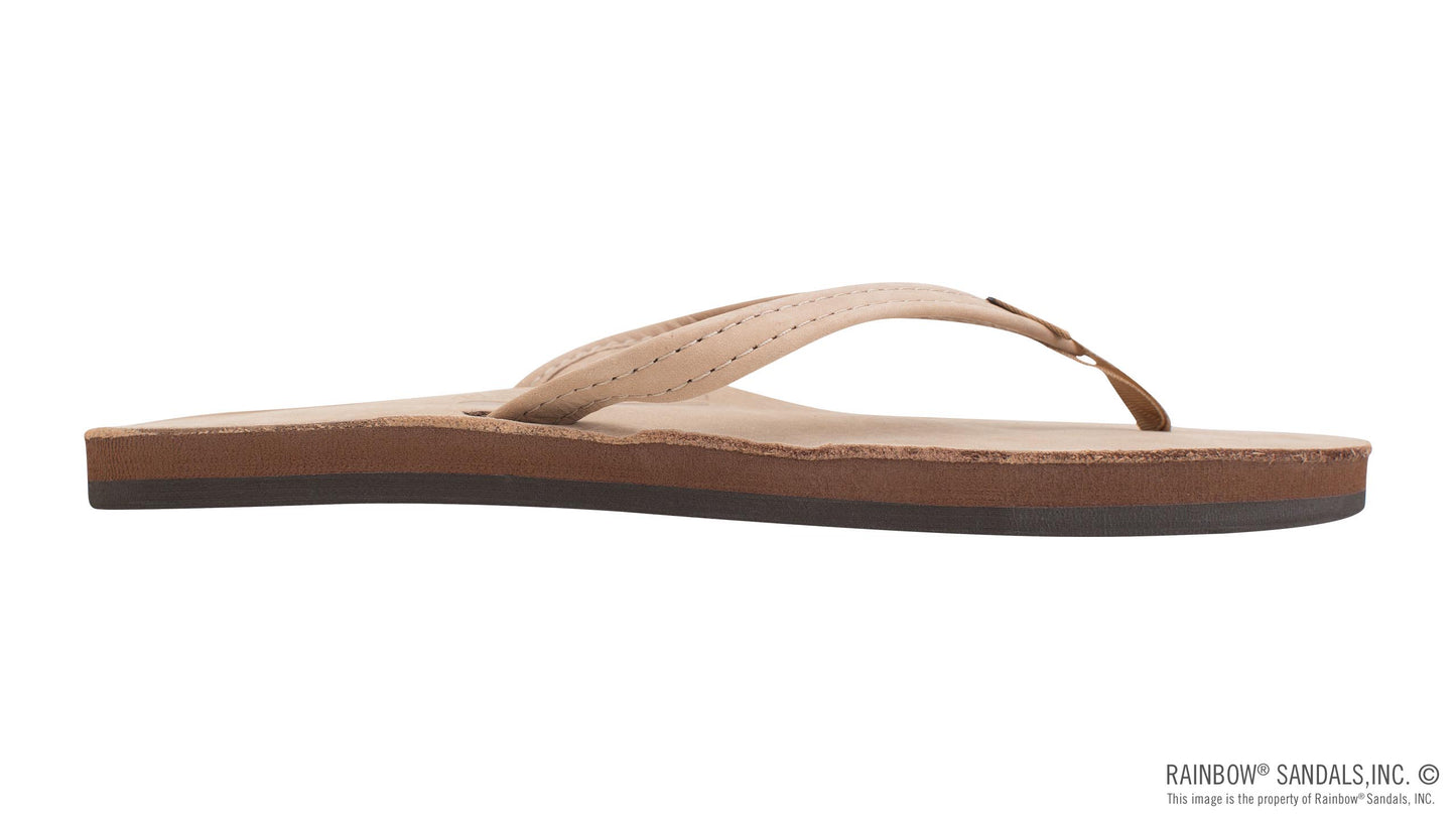 Rainbow Ladies | Thin Strap Single Arch | Premier Leather Sandal (Sierra Brown)