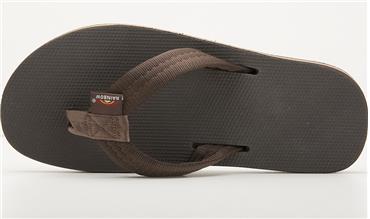 Rainbow Mens | Single Layer | Classic Rubber Sandal (Brown)