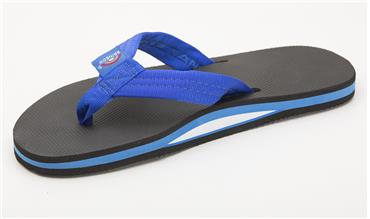 Rainbow Mens | Single Layer | Classic Rubber Sandal (Blue)