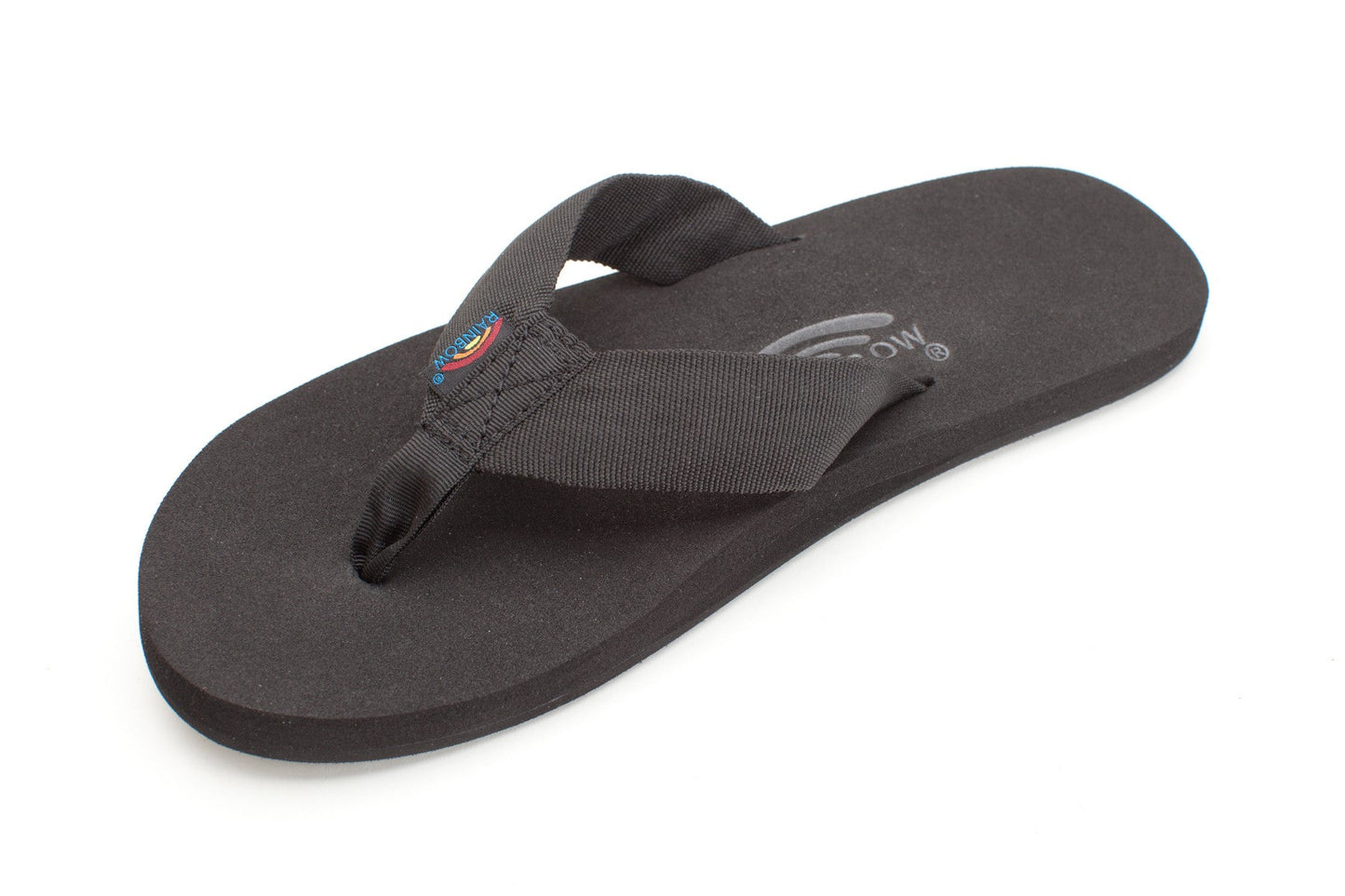 Rainbow Mens | The Cloud | Soft Rubber Sandals (Black)