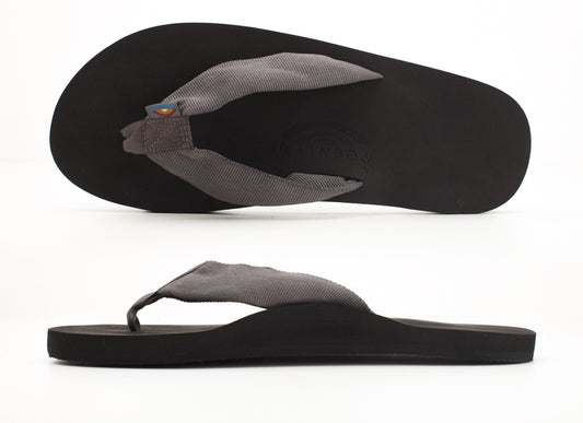 Rainbow Mens | The Cloud | Soft Rubber Sandals (Grey)