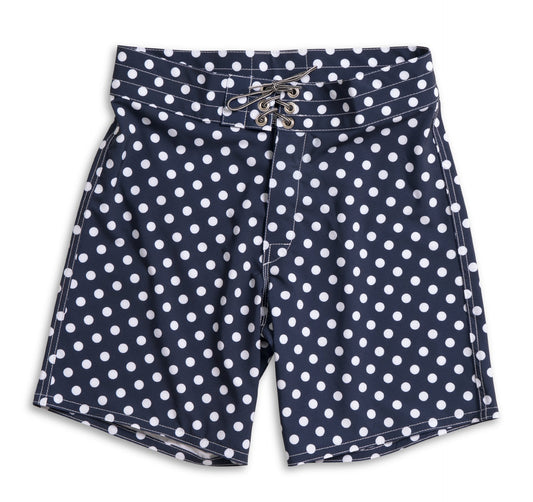 Birdwell |  808 Polka Dot Board Shorts | Navy