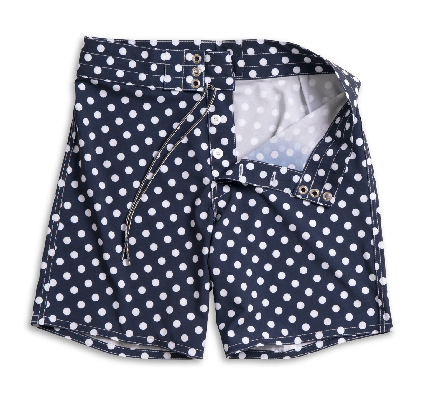 Birdwell |  808 Polka Dot Board Shorts | Navy