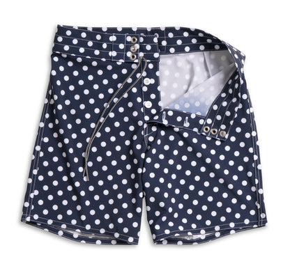 Birdwell |  808 Polka Dot Board Shorts | Navy