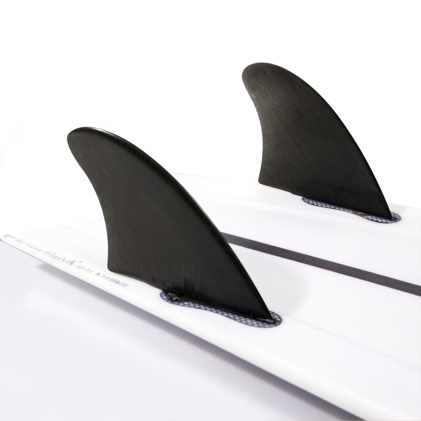 FCS II Modern Keel Twin Fins | Black