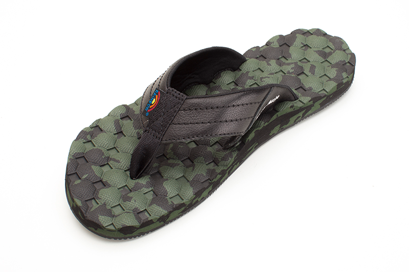 Rainbow Mens | Holoholo Gerry Lopez | Rubber Signature Sandal | Green