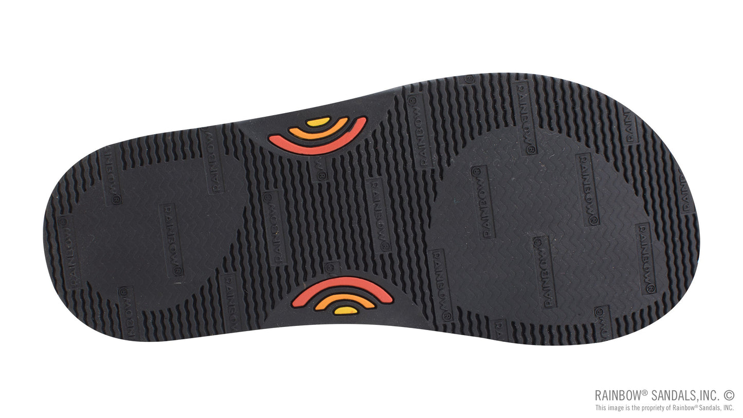 Rainbow Mens | Holoholo Gerry Lopez | Rubber Signature Sandal | Black