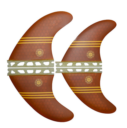 Nineplus 'Cutlass Coupe' Quad Fins | 4.5" + 4.05"
