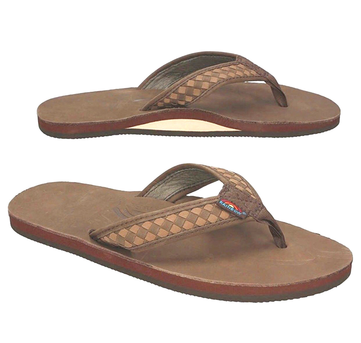 Rainbow Mens | 'The Bentley' | Classic Leather Sandal (Expresso)